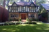 brown and white 2-storey house photo