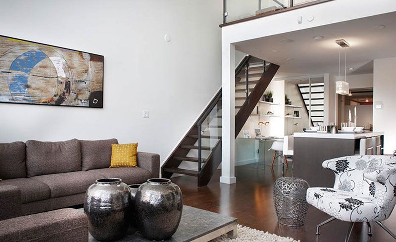 two silver ceramic vases in modern living room