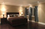brown wooden bedroom furniture set