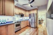 brown wooden kitchen cabinets